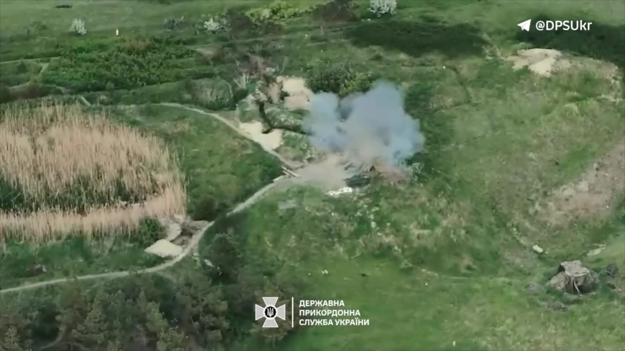 Ukrainian Drones Lighting Up Russian Trenches
