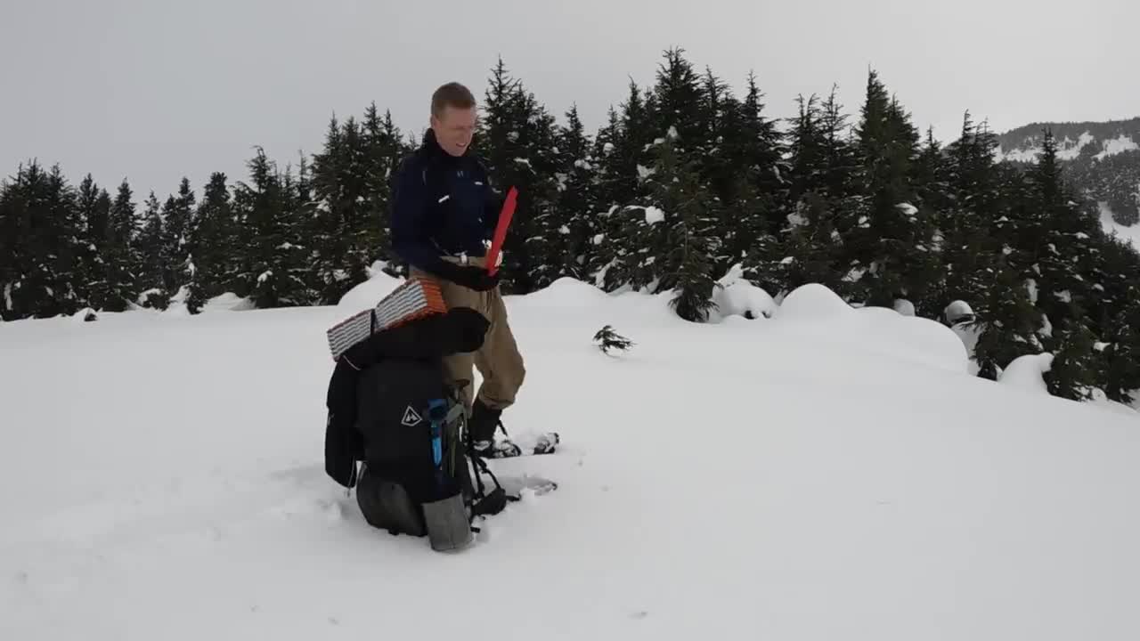 Survival Camping 9ft/3m Under Snow - Giant Winter Bushcraft Shelter and Quinzee