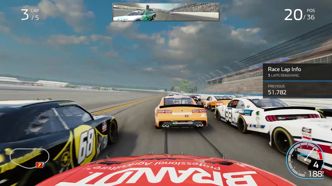 Racing Brandt Justin allgaier Xfinity car in Talladega