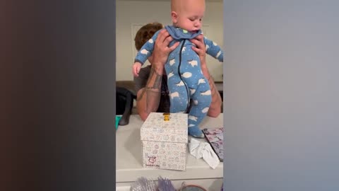Funny Baby Moment : Happy Baby and Daddy Will Make You Laugh Hard-5