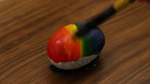 Very Simple & Easy Acrylic Painting on Stone