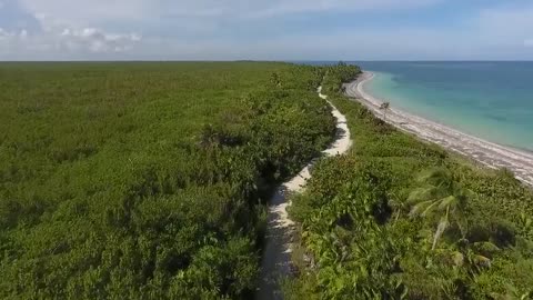 Sea waves and beach drone shots