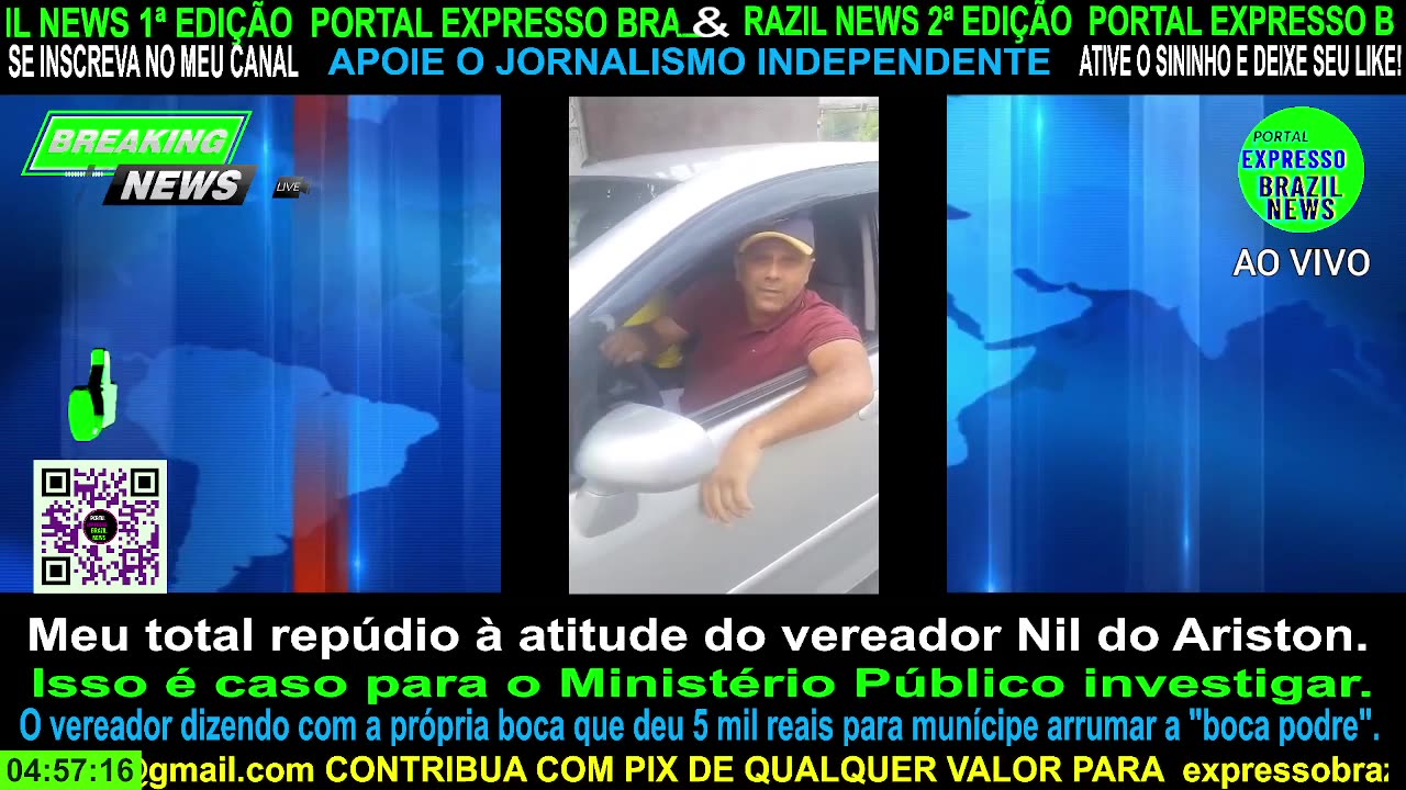 Repúdio à atitude do vereador Nil do Ariston. Isso é caso para o Ministério Público investigar.