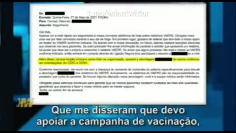 assistente médico hospitalar na linha de frente da pandemia, expõe o encobrimento de possíveis