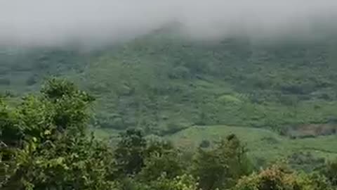 Take view of the mountain after the rain - See the