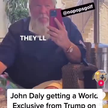 John Daly On a Call with President Trump