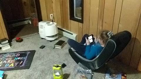 Diana attempts to catch her first Hylian Loach