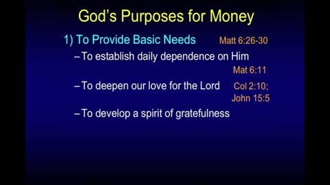 The Love of Money - Chuck Missler