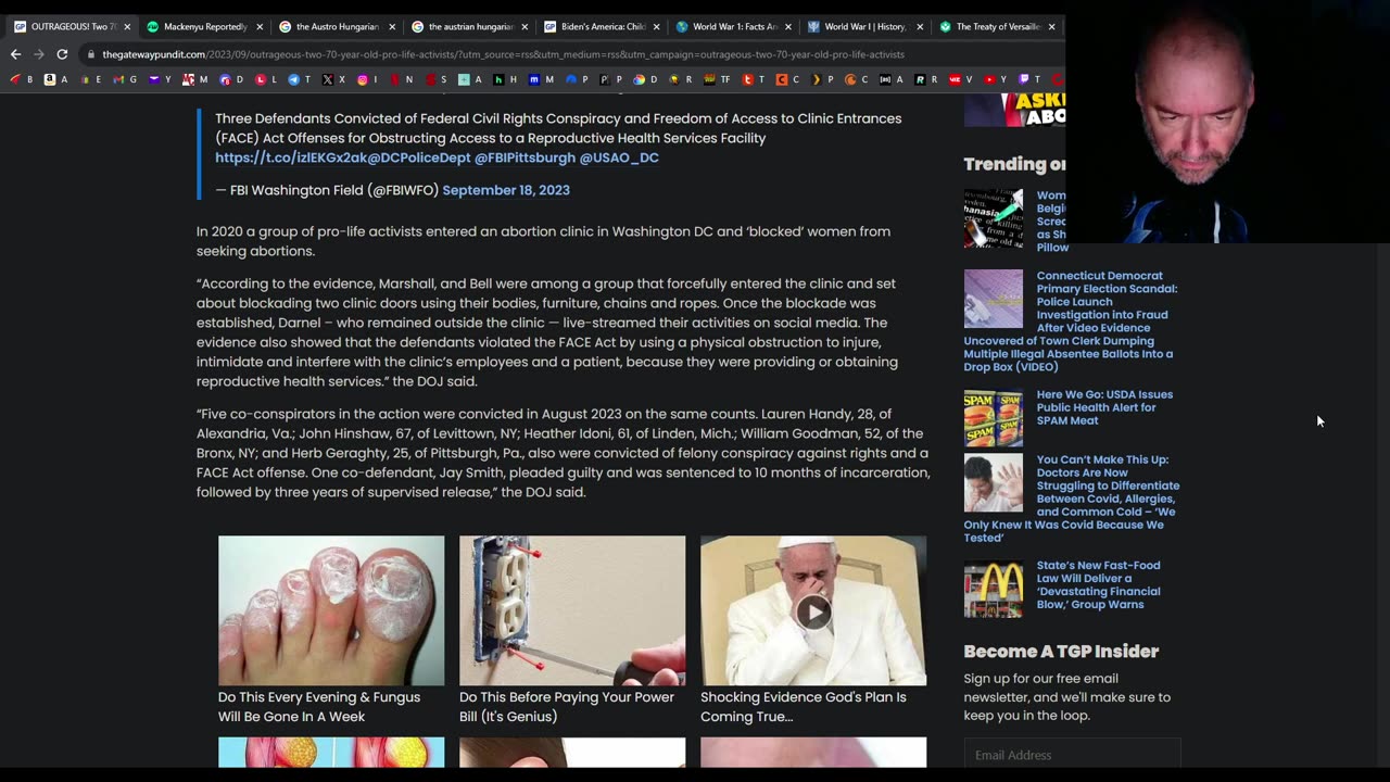 Old women convicted of trying to stop abortions