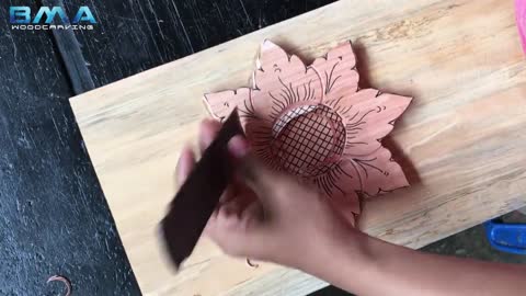 simple flower carving tutorial