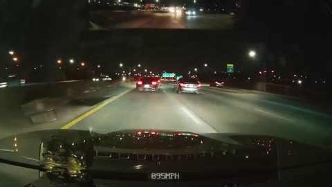 swimming with a blue mustang gt