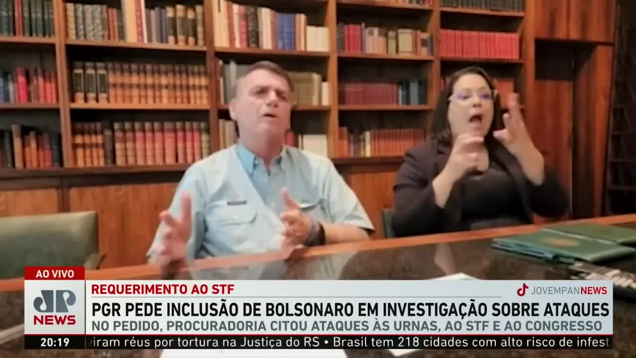 Jovem Pan News - PGR pede inclusão de Bolsonaro em investigação sobre ataques