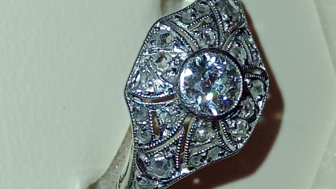 Ring diamond jewellerywhite gold 750