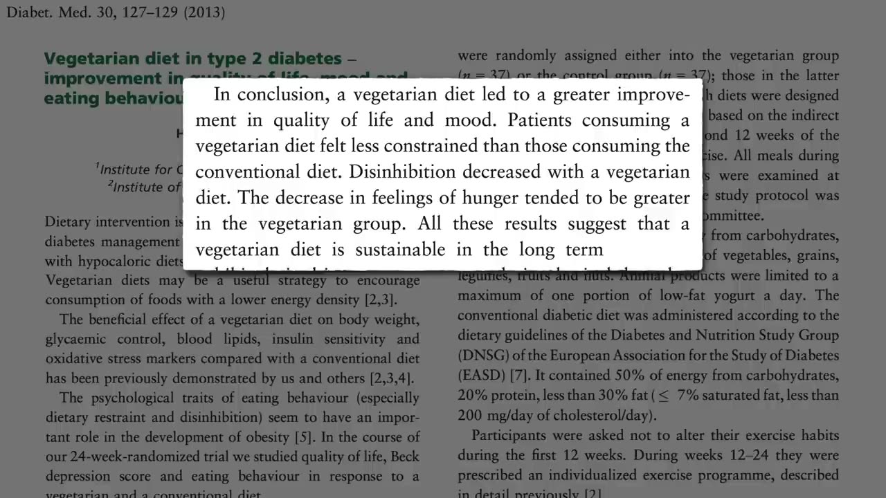 Plant Based Diet for Diabetes