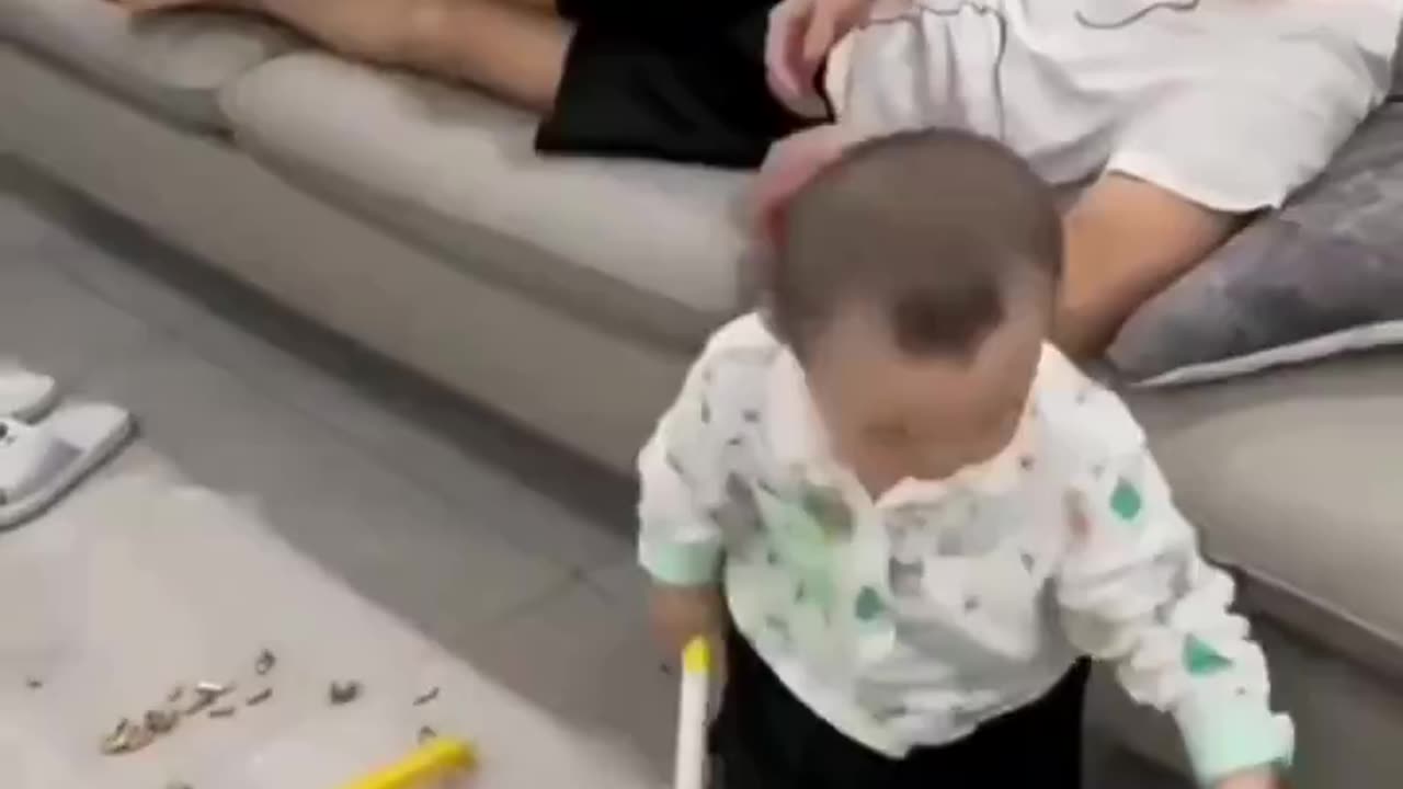 Kid Puts Dad To Work