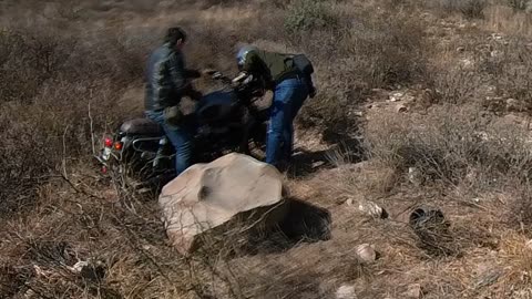 New Motorcyclist Drives Off Curve
