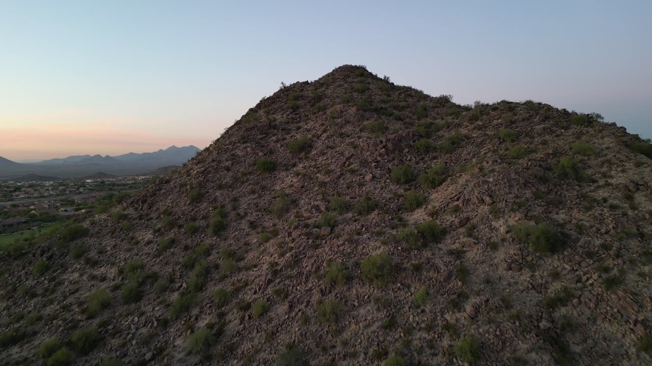 Las Sendas Red Mountain sunset DJI Drone