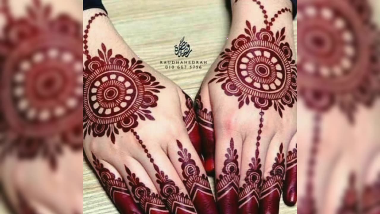 Eud Mehndi tiki design