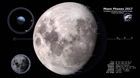 Moon Phases 2017 – Southern Hemisphere - 4K