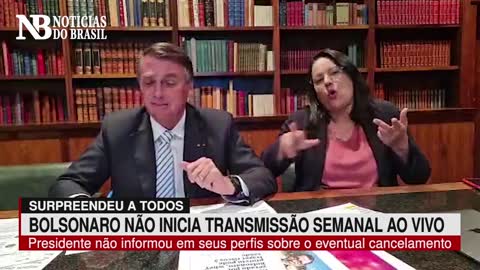 Bolsonaro surpreende e tradicional Live Semanal não é transmitida