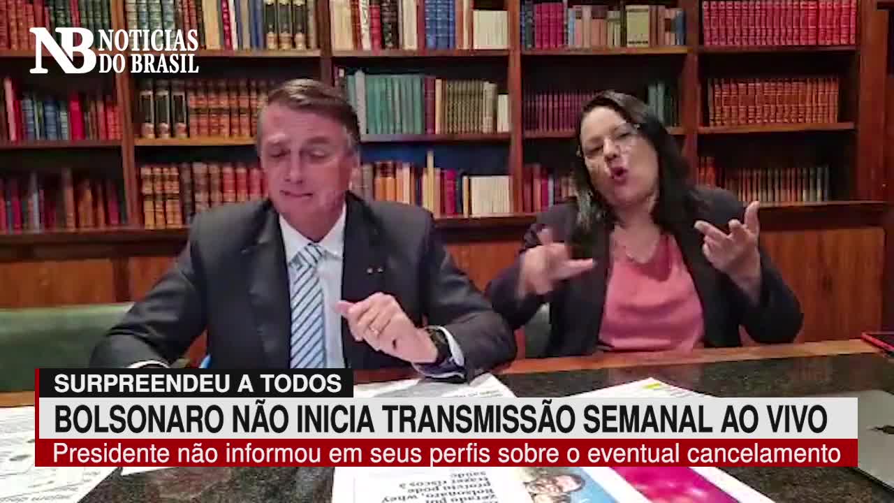 Bolsonaro surpreende e tradicional Live Semanal não é transmitida