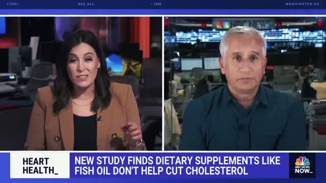 NEW STUDY FINDS DIETARY SUPPLEMENTS LIKE FISH OIL DON'T HELP CUT CHOLESTEROL