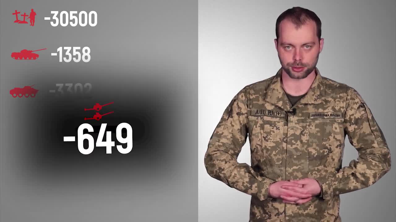 Total enemy combat losses from 24.02 to 30.05