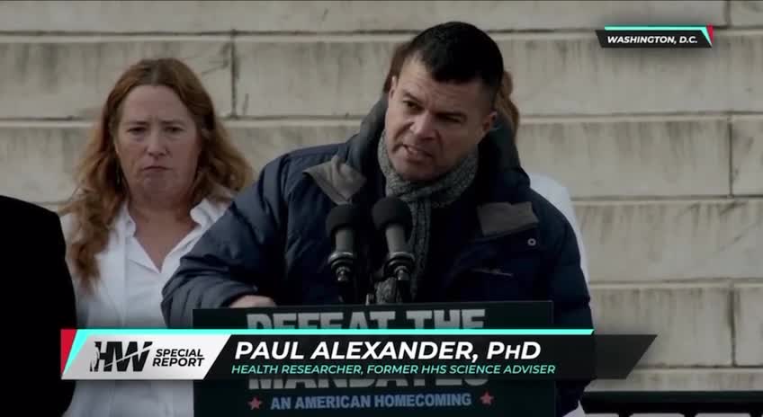 Dr. Paul Alexander Speaking at the Defeat the Mandates Rally in DC