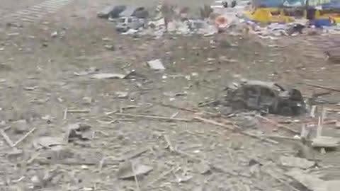 Rubble in the Kharkov state administration building