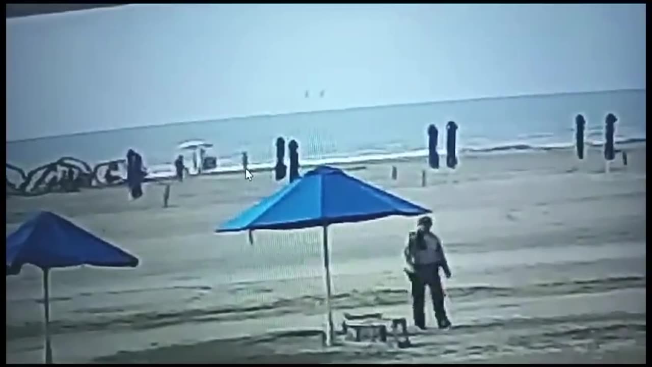 Woman killed on Colombian beach after being struck by lightning.