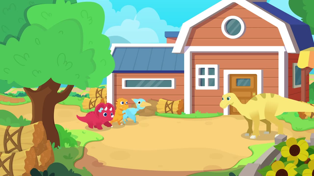 Baby Dino Ep8 Orchard Excavator | Kids Cartoon |