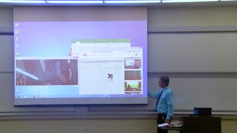 Math Professor Fixes Projector Screen (April Fools Prank)