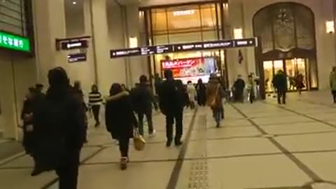 Walking through the mall