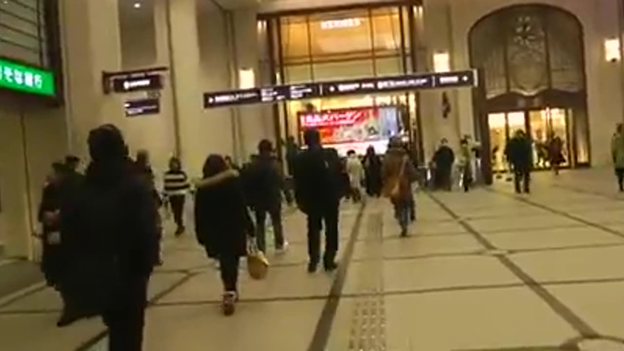 Walking through the mall