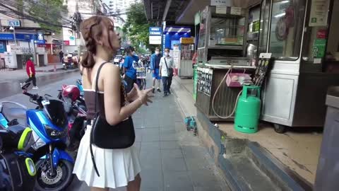 Popular night zone in Bangkok