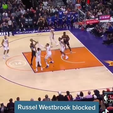 Russel Westrlbrook blocked Kevin Durant #NBA #russellwestbrook #kevindurant #LosAngelesClippers