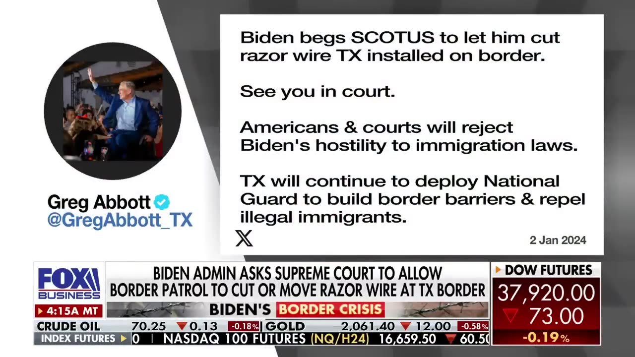 Biden makes admission over major crisis