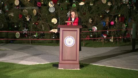 Pelosi leads US Capitol Christmas Tree ceremony