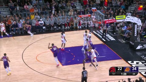 Grayson Allen Explodes with 21 Points and 7 Triples in the 1st Quarter! Raptors-Suns