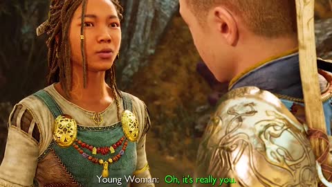 I am too hyped, Atreus meets young woman