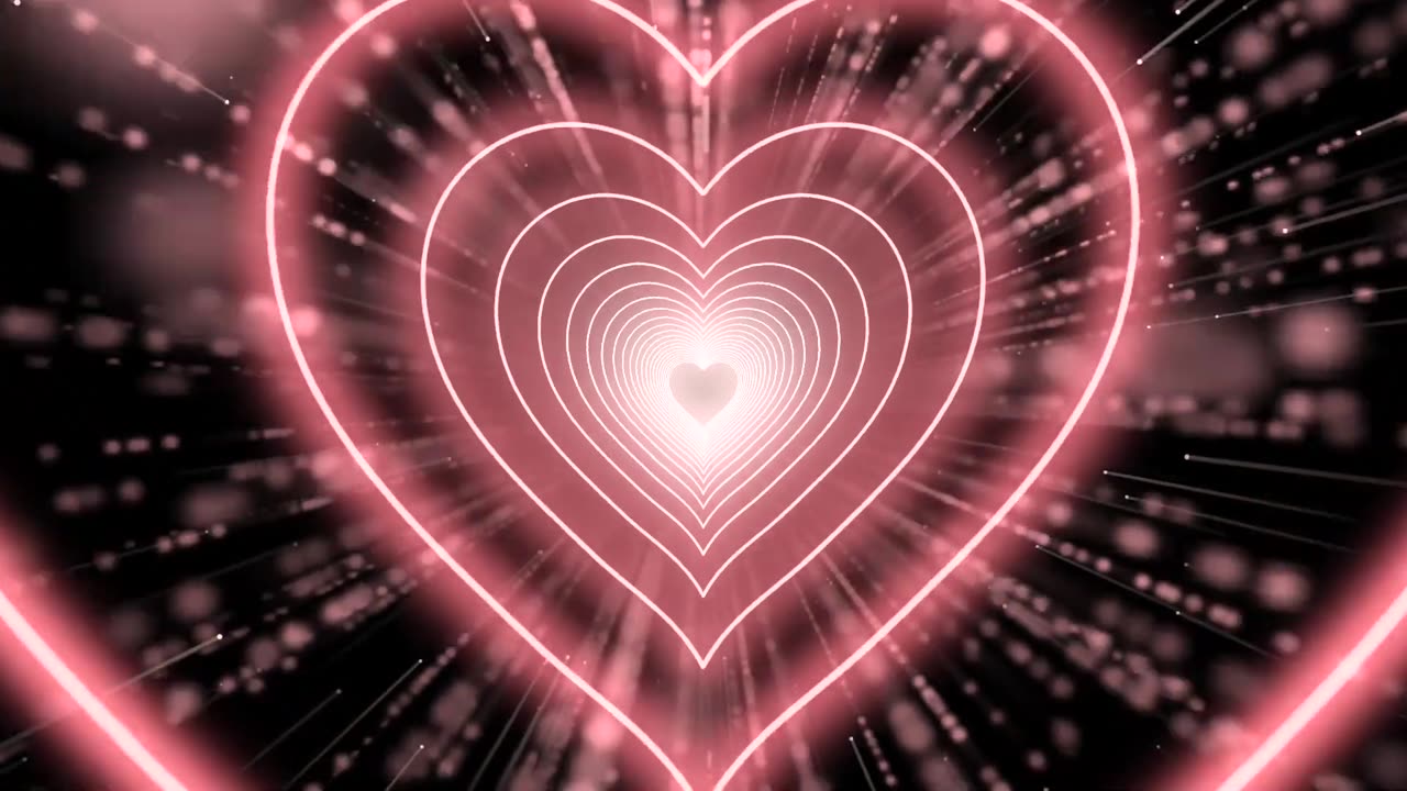 252. Heart Moving Background❤️Light Red Heart Heart T