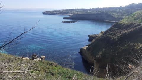 Fanstatic view of the coast from a creek - Amazing sea 🌊