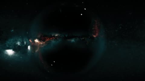 Black hole near a nebula