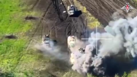 Destruction of AFU armoured vehicles convoy counter-offensive attempts by Kiev regime