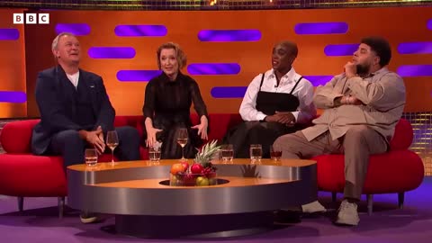 Judi Dench made Lesley Manville laugh so hard she wet herself _ The Graham Norton Show - BBC