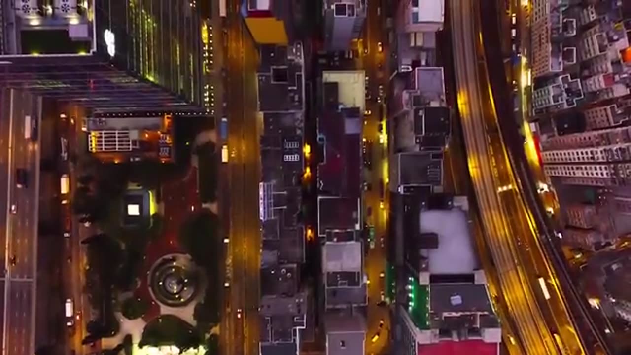 City life drone video hd video relaxing satisfying vedios