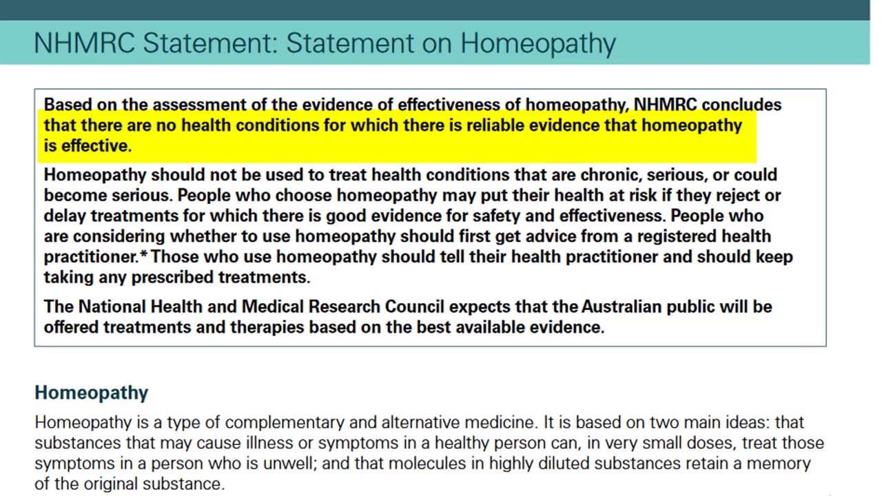 Science Literacy - 6.3 Does Homeopathy Work?