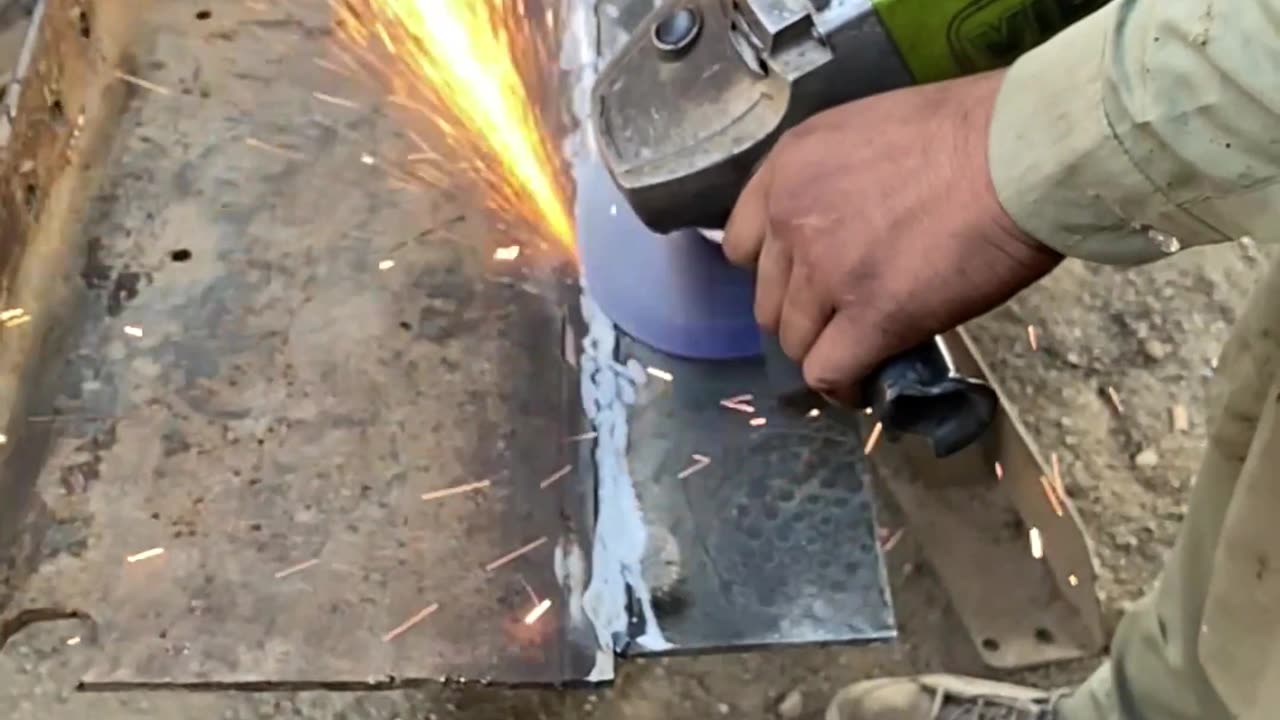 Truck frame grinding #truck #grinding #restoration #ytshorts #shortsvideo