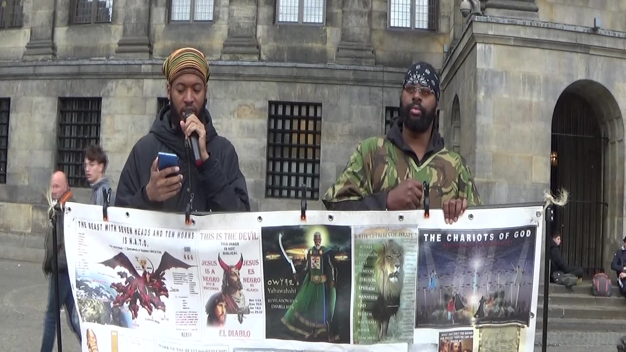 Hebrew Israelites Prophetic Camp Street Teaching 15-6- 2024 Amsterdam (The Dam/Netherlands) Pt 1