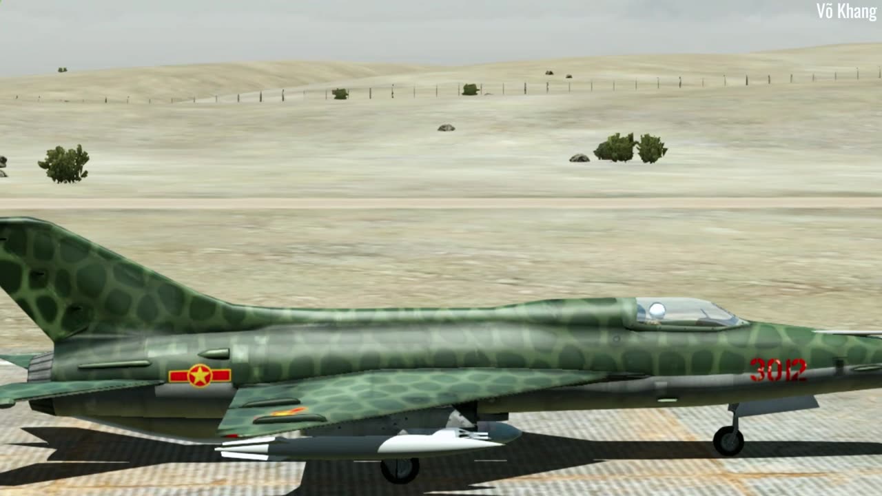 Mig-21F fighter in interceptor role appears on air patrol